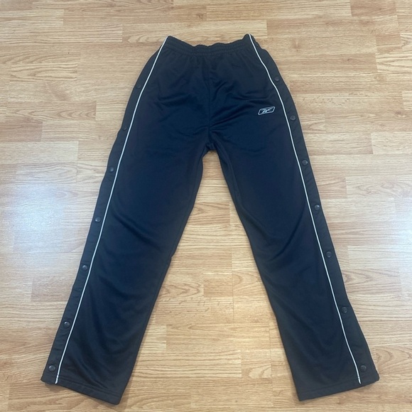 Y2K Reebok Snap-On Pants Sweatpants - Picture 1 of 13
